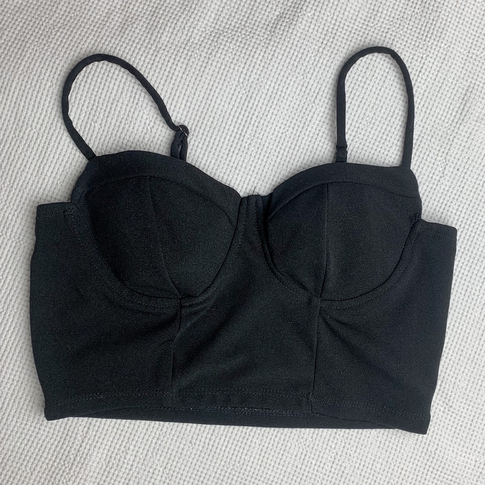 Black crop top